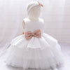 Baby One Year Old Full Moon European And American Girls Print Wedding Princess Dress