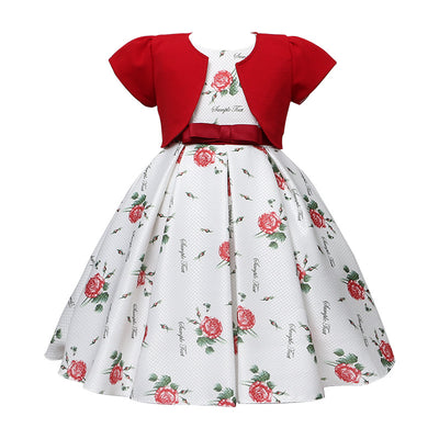 Princess Girl Two Piece European And American Childrens Dress