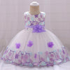 Children's three-dimensional flower girl dress