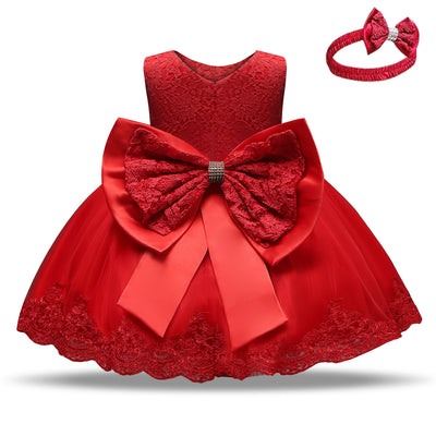 Baby Princess Dress Lace Bow