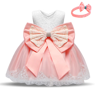 Baby Princess Dress Lace Bow