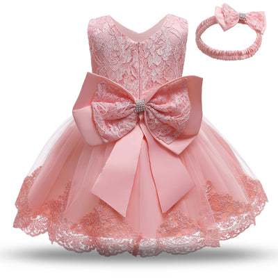 Baby Princess Dress Lace Bow