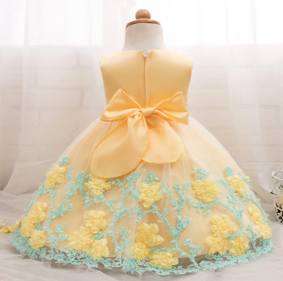 2021 spring and summer girls princess dress wedding dress flower girl dress dress child performance birthday pettiskirt