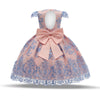 Soft lace short sleeve princess dress