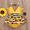 , Lace Wrapper For Newborn Baby, Sunflower Baby One-piece Romper