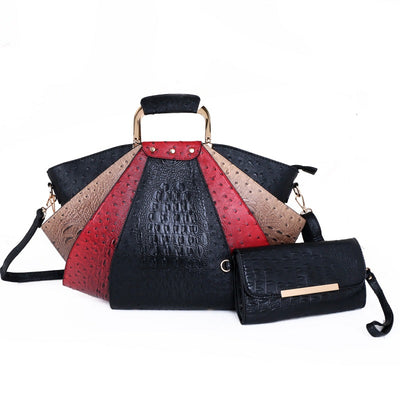 Fashion  Pattern Stitching  Single Shoulder Diagonal Bag