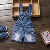 Girl Faded Jeans Jumpsuit, American Style