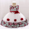 Children's three-dimensional flower girl dress