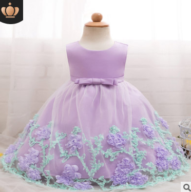 2021 spring and summer girls princess dress wedding dress flower girl dress dress child performance birthday pettiskirt