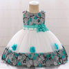 Children's three-dimensional flower girl dress