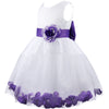 Luxury Girl Dress Flower Bow Belt