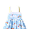 Rainbow cloud sling dress for children