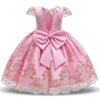 Soft lace short sleeve princess dress