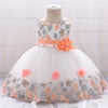 Children's three-dimensional flower girl dress