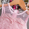 Girls dress lace cutout princess dress