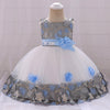 Children's three-dimensional flower girl dress