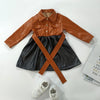 Children's Lace Up Long Sleeve Dress