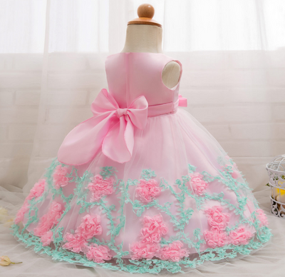 2021 spring and summer girls princess dress wedding dress flower girl dress dress child performance birthday pettiskirt