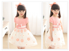 Fashionable Temperament Girl Sun Flower Net Gauze Dress