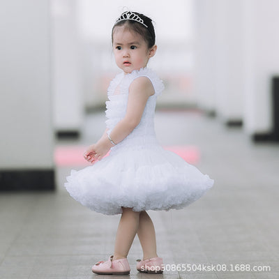 Ins one year old gift dress fluffy skirt Tutu Skirt princess dress children\'s Girl Dress spring and summer