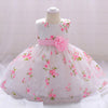 Baby One Year Old Full Moon European And American Girls Print Wedding Princess Dress