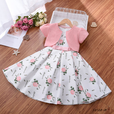 Princess Girl Two Piece European And American Childrens Dress