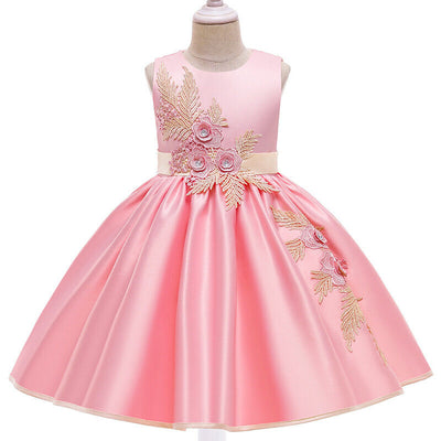 Fashion Simple Girl Dress Princess Dress