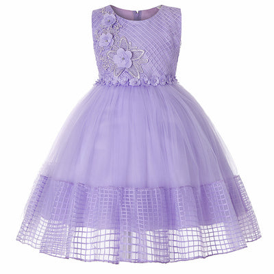 Girls Performance Lace Wedding Dress