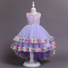 Children's Puffy Wedding Princess Dress Girl Color