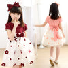 Fashionable Temperament Girl Sun Flower Net Gauze Dress