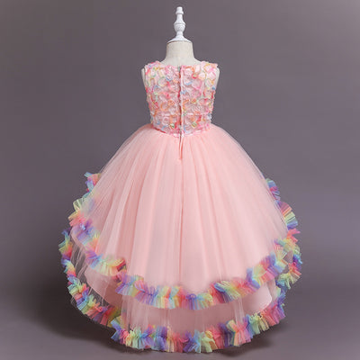 Children's Puffy Wedding Princess Dress Girl Color